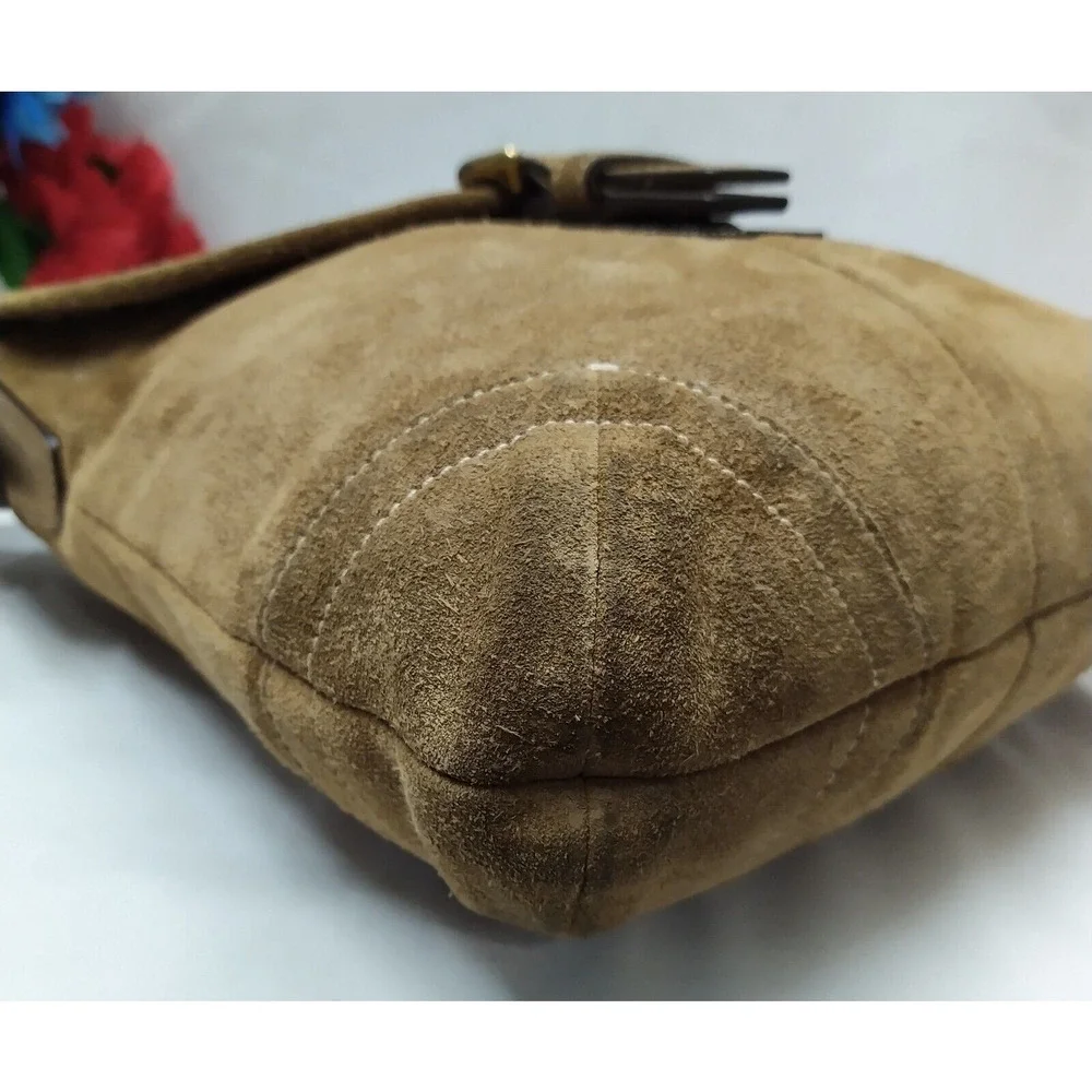 Coach brown suede